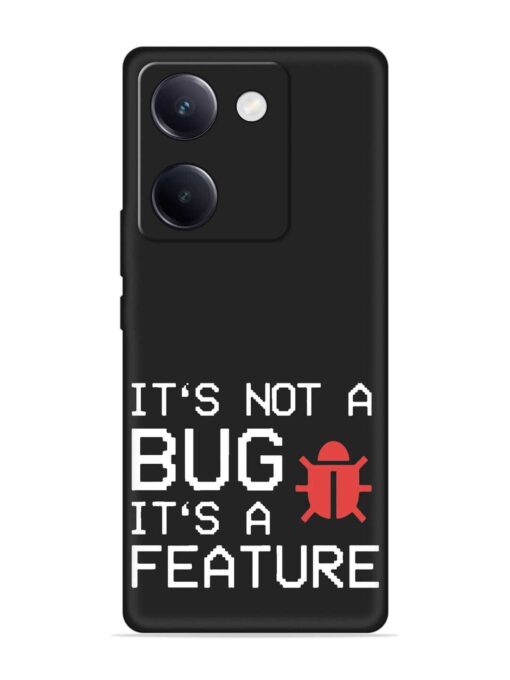 Not Bug Feature Embossed Soft Silicone Case for Vivo Y200 Pro (5G) Zapvi