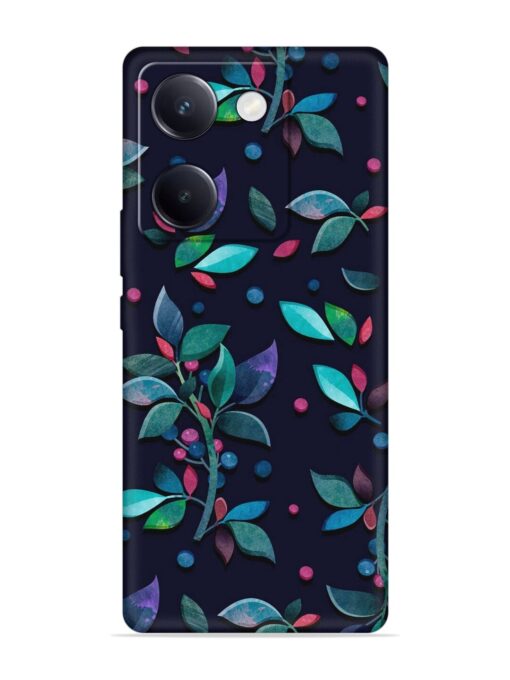 Decorative Watercolor Flower Embossed Soft Silicone Case for Vivo Y200 Pro (5G) Zapvi