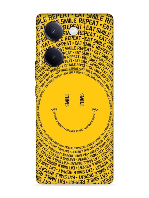 Smiley Embossed Soft Silicone Case for Vivo Y200 Pro (5G) Zapvi