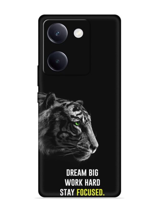 Dream Big Work Hard Embossed Soft Silicone Case for Vivo Y200 Pro (5G) Zapvi