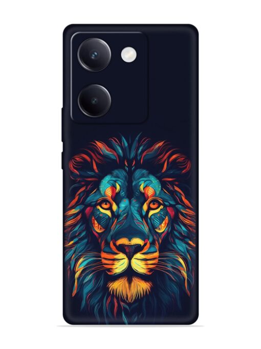 Colorful Lion Embossed Soft Silicone Case for Vivo Y200 Pro (5G) Zapvi