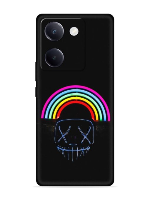 Mask Rainbow Embossed Soft Silicone Case for Vivo Y200 Pro (5G) Zapvi