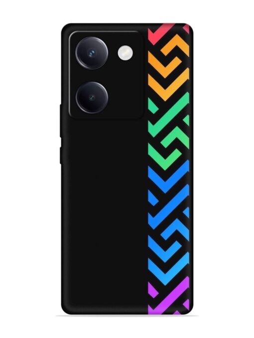 Colorshape Stripes Embossed Soft Silicone Case for Vivo Y200 Pro (5G) Zapvi