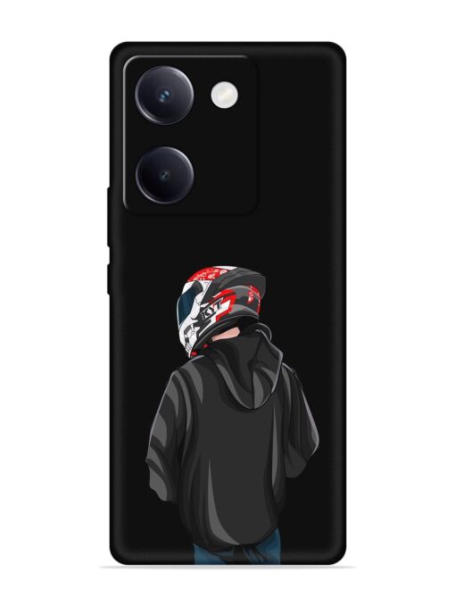 Motorcycle Rider Embossed Soft Silicone Case for Vivo Y200 Pro (5G)