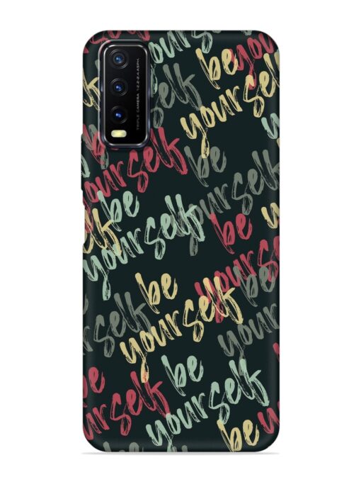 Yourself Seamless Embossed Soft Silicone Case for Vivo Y20A Zapvi