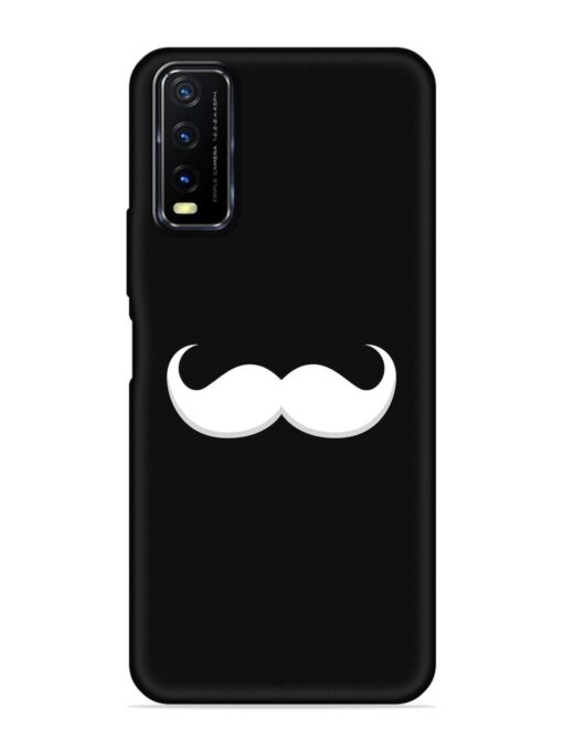 Mustache Vector Embossed Soft Silicone Case for Vivo Y20I