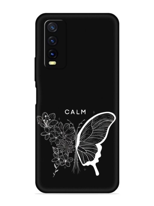 Calm Embossed Soft Silicone Case for Vivo Y20T Zapvi