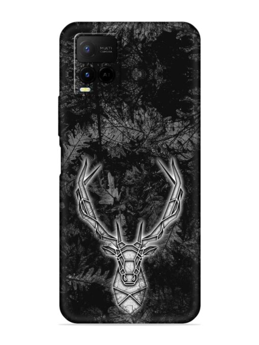 Ancient Deer Embossed Soft Silicone Case for Vivo Y21 Zapvi