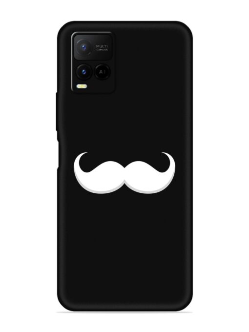 Mustache Vector Embossed Soft Silicone Case for Vivo Y21 Zapvi