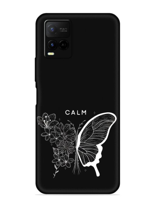 Calm Embossed Soft Silicone Case for Vivo Y21 Zapvi