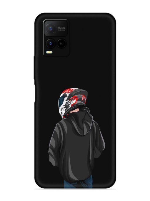 Motorcycle Rider Embossed Soft Silicone Case for Vivo Y21 Zapvi