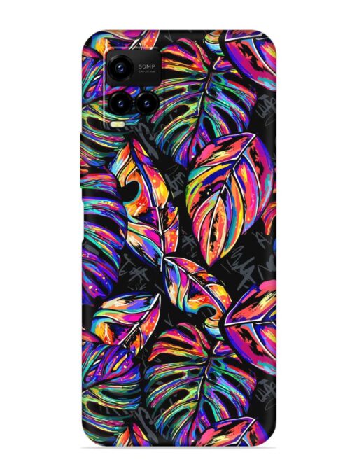 Tropical Seamless Vector Embossed Soft Silicone Case for Vivo Y21A Zapvi