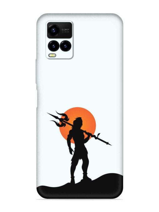 Lord Mahadev Trendy Embossed Soft Silicone Case for Vivo Y21A Zapvi