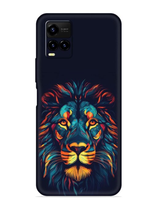 Colorful Lion Embossed Soft Silicone Case for Vivo Y21A Zapvi