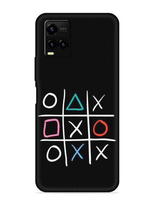 Super Neon Tic-Tac-Toe Embossed Soft Silicone Case for Vivo Y21A