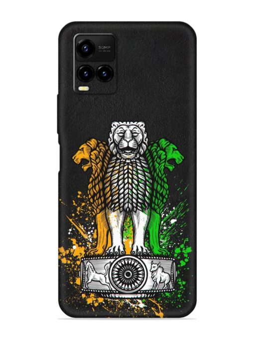 Pillars Of Ashoka Embossed Soft Silicone Case for Vivo Y21A Zapvi