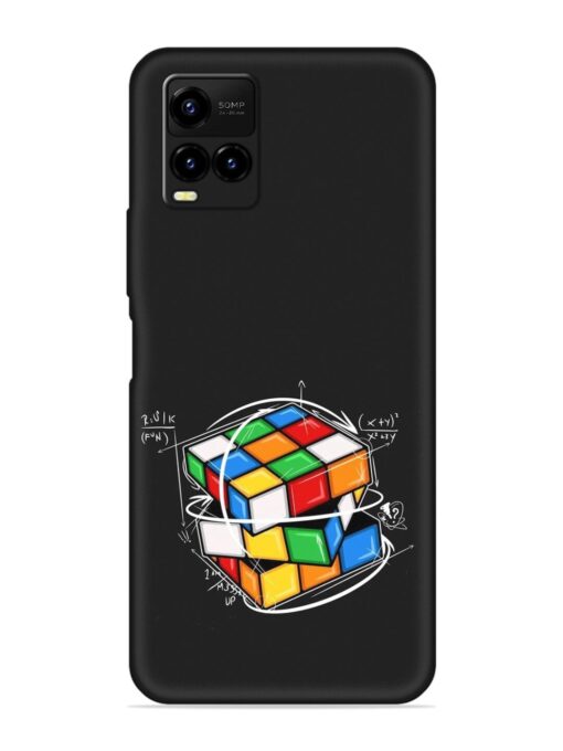 Cubik Vector Embossed Soft Silicone Case for Vivo Y21A Zapvi