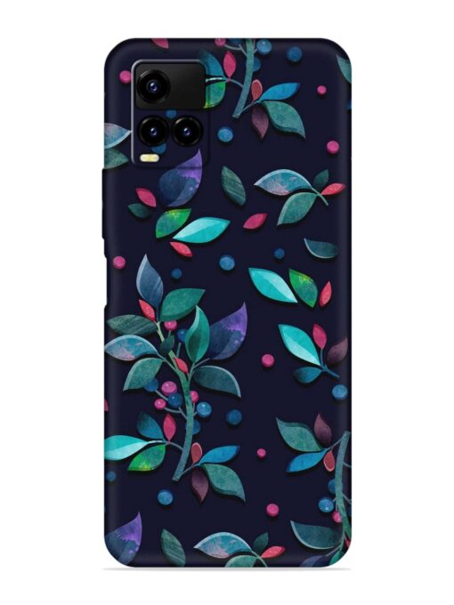 Decorative Watercolor Flower Embossed Soft Silicone Case for Vivo Y21E Zapvi