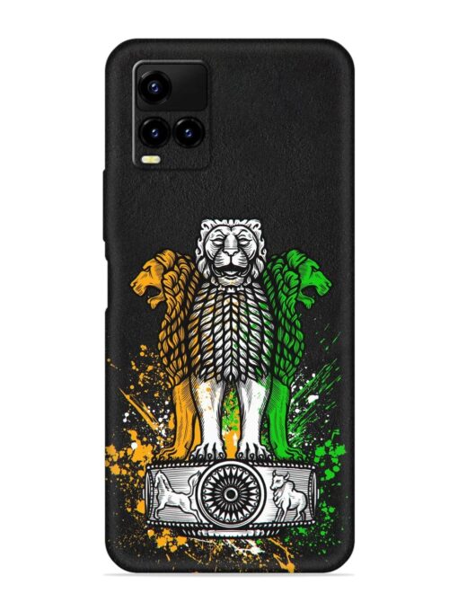 Pillars Of Ashoka Embossed Soft Silicone Case for Vivo Y21E Zapvi