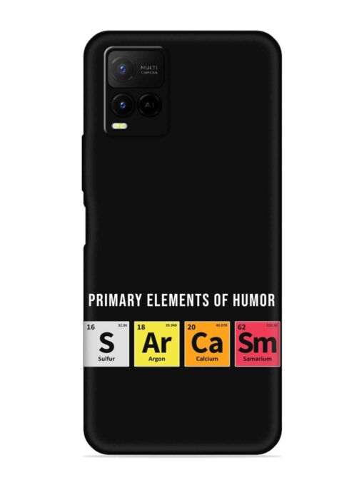 Primary Elements Humor Embossed Soft Silicone Case for Vivo Y21G Zapvi