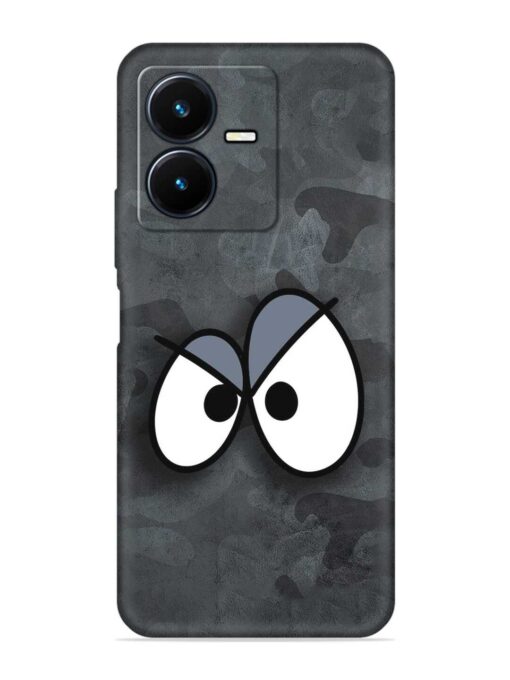 Big Eyes Night Mode Embossed Soft Silicone Case for Vivo Y22 Zapvi