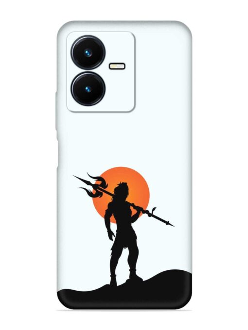 Lord Mahadev Trendy Embossed Soft Silicone Case for Vivo Y22 Zapvi