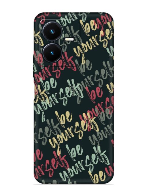 Yourself Seamless Embossed Soft Silicone Case for Vivo Y22 Zapvi