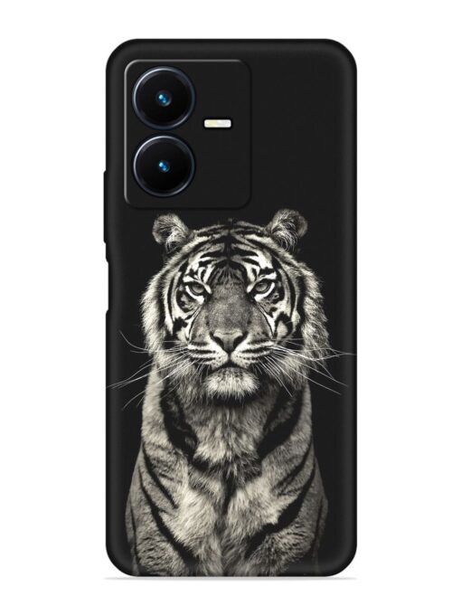 Tiger Art Embossed Soft Silicone Case for Vivo Y22 Zapvi