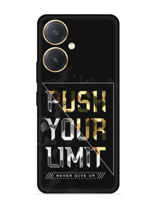 Push Your Limits Embossed Soft Silicone Case for Vivo Y27 Zapvi