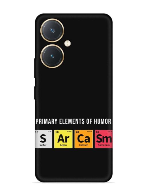 Primary Elements Humor Embossed Soft Silicone Case for Vivo Y27 Zapvi