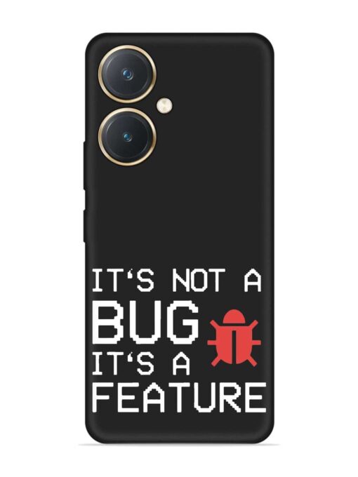 Not Bug Feature Embossed Soft Silicone Case for Vivo Y27 Zapvi