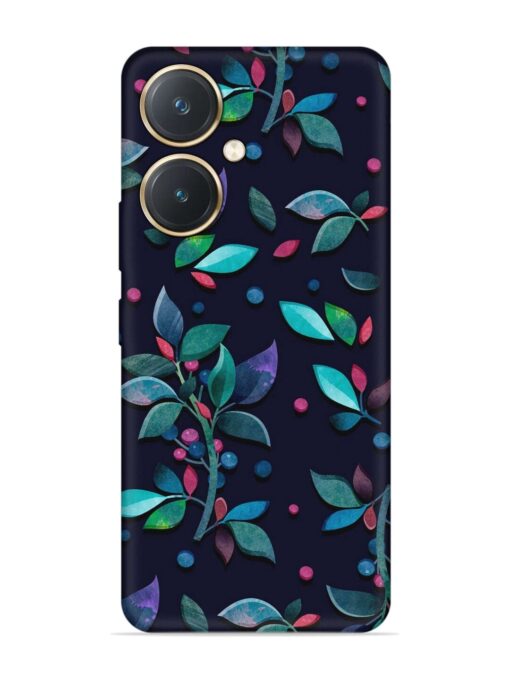 Decorative Watercolor Flower Embossed Soft Silicone Case for Vivo Y27 Zapvi