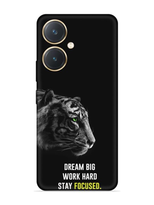 Dream Big Work Hard Embossed Soft Silicone Case for Vivo Y27 Zapvi