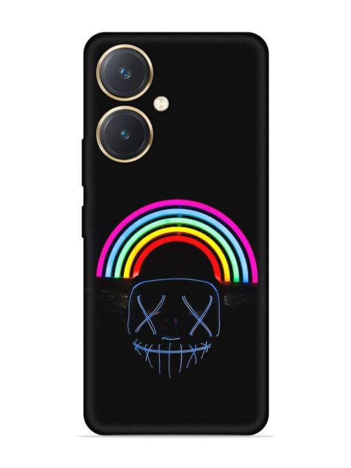 Mask Rainbow Embossed Soft Silicone Case for Vivo Y27 Zapvi