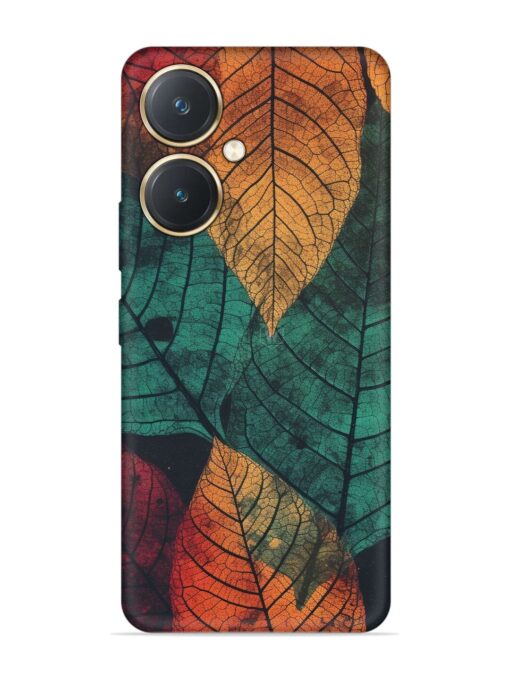 Leaves Artwork Embossed Soft Silicone Case for Vivo Y27 Zapvi