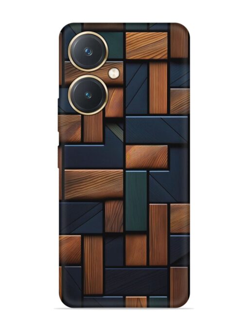 Wooden Background Cubes Embossed Soft Silicone Case for Vivo Y27 Zapvi