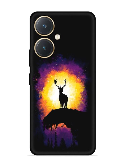 Elk Animal Art Embossed Soft Silicone Case for Vivo Y27 Zapvi