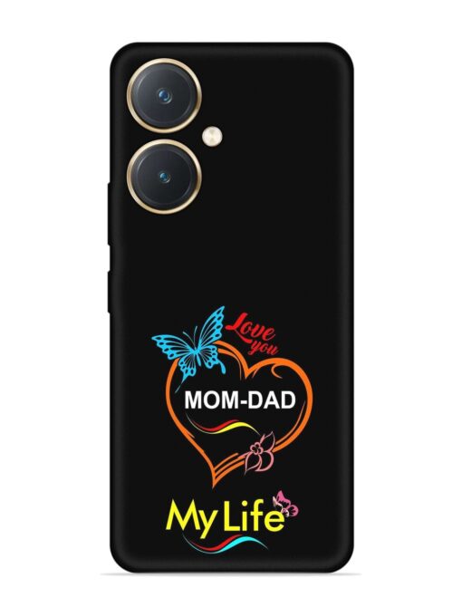 Love You Mom Dad Embossed Soft Silicone Case for Vivo Y27