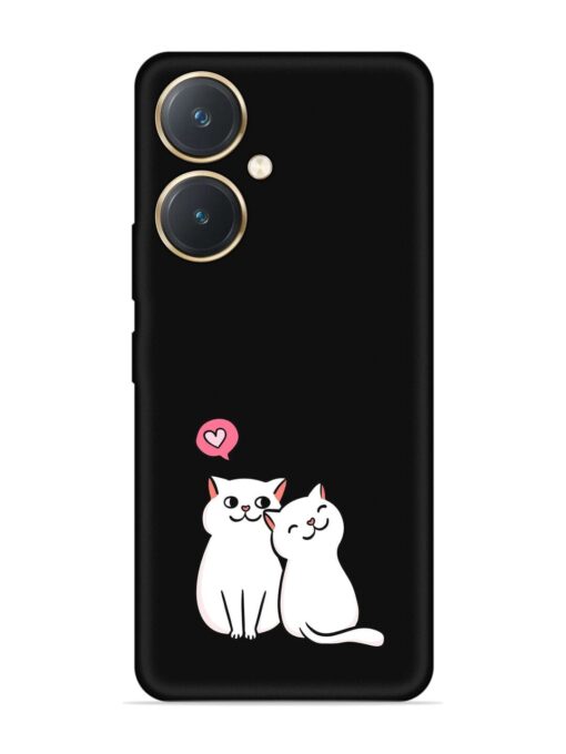 Cute Loving Cats Embossed Soft Silicone Case for Vivo Y27 Zapvi