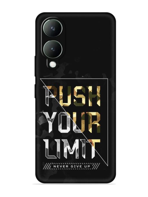 Push Your Limits Embossed Soft Silicone Case for Vivo Y28 (5G) Zapvi