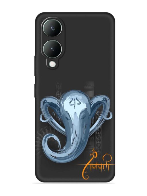 Illustration Lord Ganpati Embossed Soft Silicone Case for Vivo Y28 (5G) Zapvi