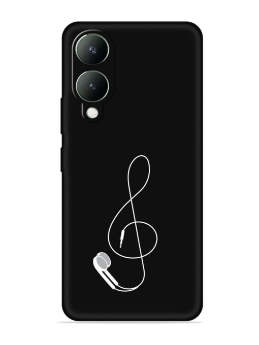 Music Earphone Vector Embossed Soft Silicone Case for Vivo Y28 (5G) Zapvi