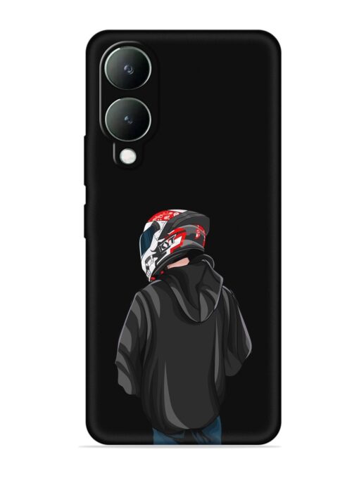 Motorcycle Rider Embossed Soft Silicone Case for Vivo Y28 (5G) Zapvi