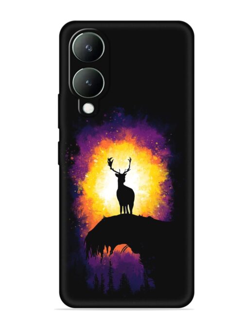 Elk Animal Art Embossed Soft Silicone Case for Vivo Y28 (5G) Zapvi