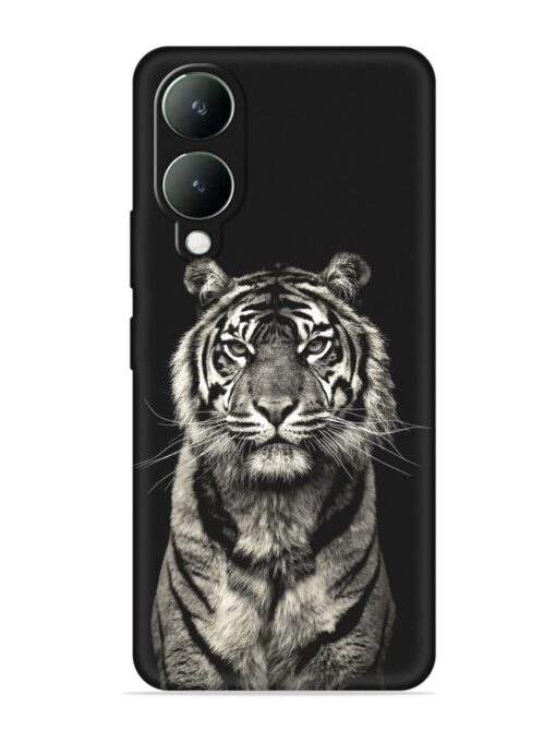 Tiger Art Embossed Soft Silicone Case for Vivo Y28 (5G) Zapvi