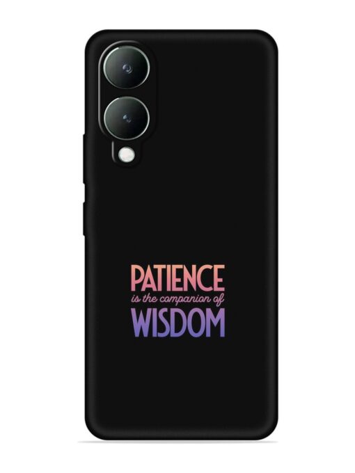 Patience Is The Embossed Soft Silicone Case for Vivo Y28 (5G) Zapvi