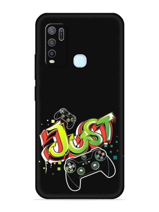 Graffiti Gamepad Illustration Embossed Soft Silicone Case for Vivo Y30