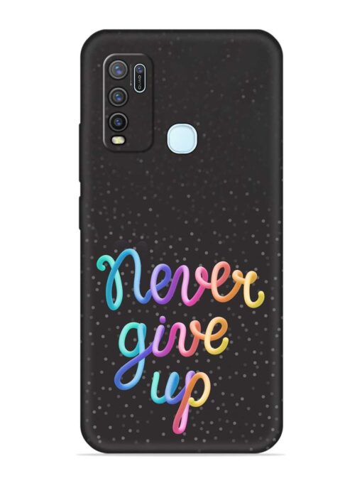 Colorful Stylized Rainbow Embossed Soft Silicone Case for Vivo Y30 Zapvi