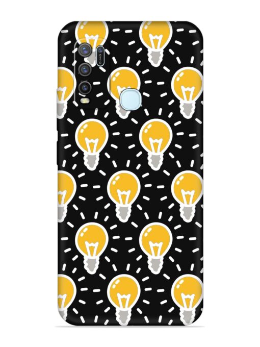 Light Bulb Seamless Embossed Soft Silicone Case for Vivo Y30 Zapvi