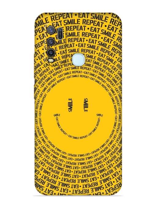 Smiley Embossed Soft Silicone Case for Vivo Y30 Zapvi